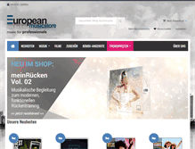 Tablet Screenshot of european-musicstore.com